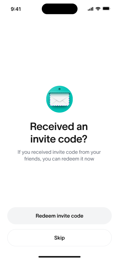 App World ID - Processo de integração - Tela de recebimento de código de convite.png